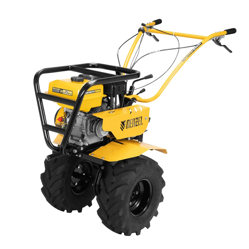 Бензиновый мотоблок Denzel DPT-470S-PRO, 7 л.с., 4 вперед / 2 назад, редуктор шестерёнчато-цепной, 56445 в Муроме