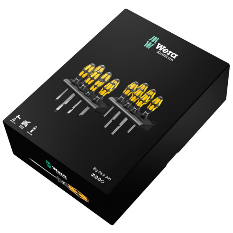 Набор отвёрток силовых с двумя подставками Wera Big Pack 900 WE-133285 13 пр.  в Вологде