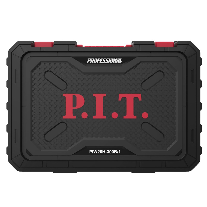 Гайковерт аккумуляторный P.I.T. PIW20H-300B/1, бесщеточный, ударный, 20В, 300Нм, квадрат 1/2" и шестигранный, 2АЧ, ЗУ, кейс в Вологде