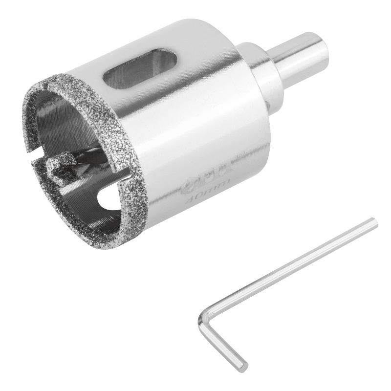 Коронка Fit 16218, кольцевая, по керамограниту, камню и кафелю, алмазная, с центровочным сверлом, 40х70 мм в Переславле