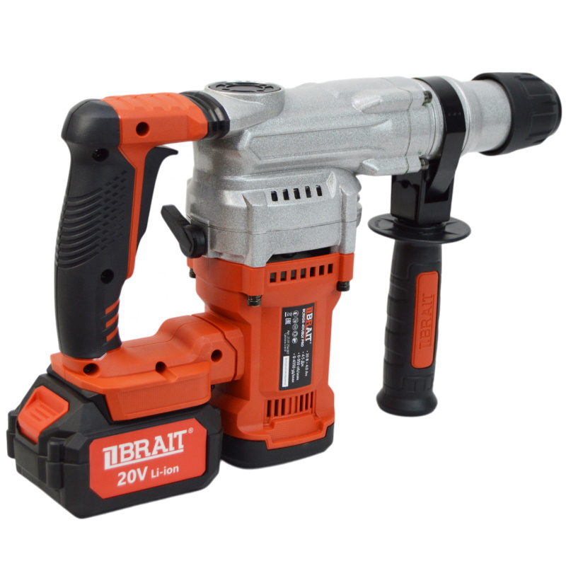 Аккумуляторный перфоратор Brait BCRH26-4DUBLV PRO 21.01.254.087 в кейсе, с виброзащитой в Муроме