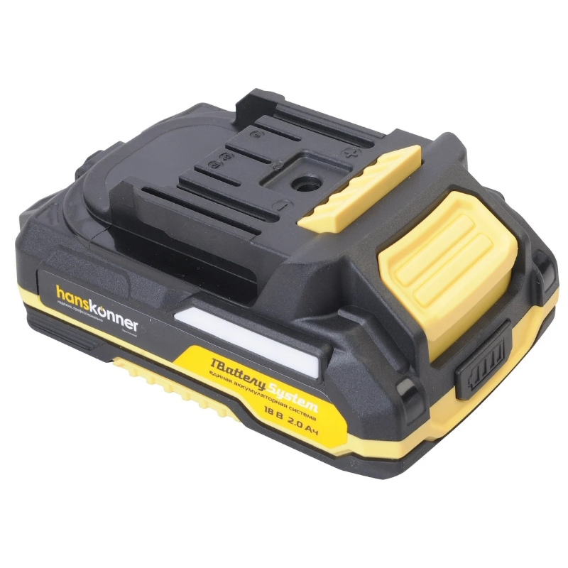 Аккумулятор Hanskonner HBP2002, 18 В, 1BatterySystem, 2.0 Ач, USB-разъем в Коврове