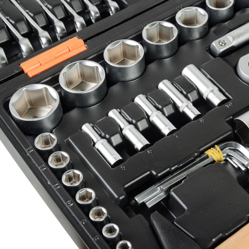 Набор инструментов Вихрь 73/6/7/4, CrV, 1/2", 1/4", 76 предметов