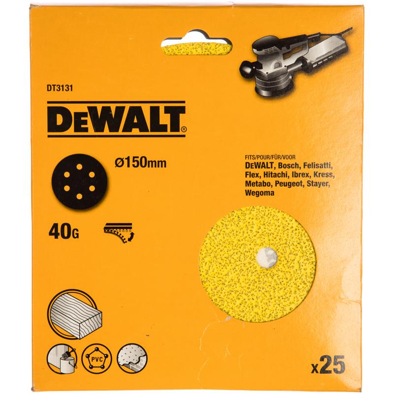 Шлифовальный круг DeWalt DT 3131 (150 мм, P40, крепление на липучке) в Череповце