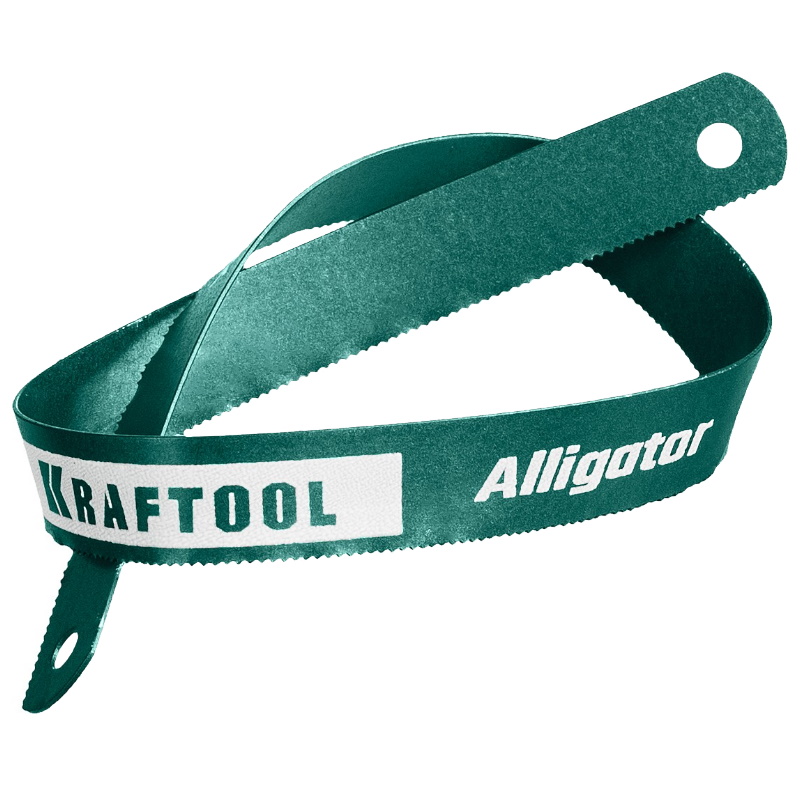 Биметаллическое гибкое полотно по металлу Kraftool Alligator-24 15942-24, 24 TPI, быстрый рез, 300 мм, волнообразная разводка, 1 шт.
