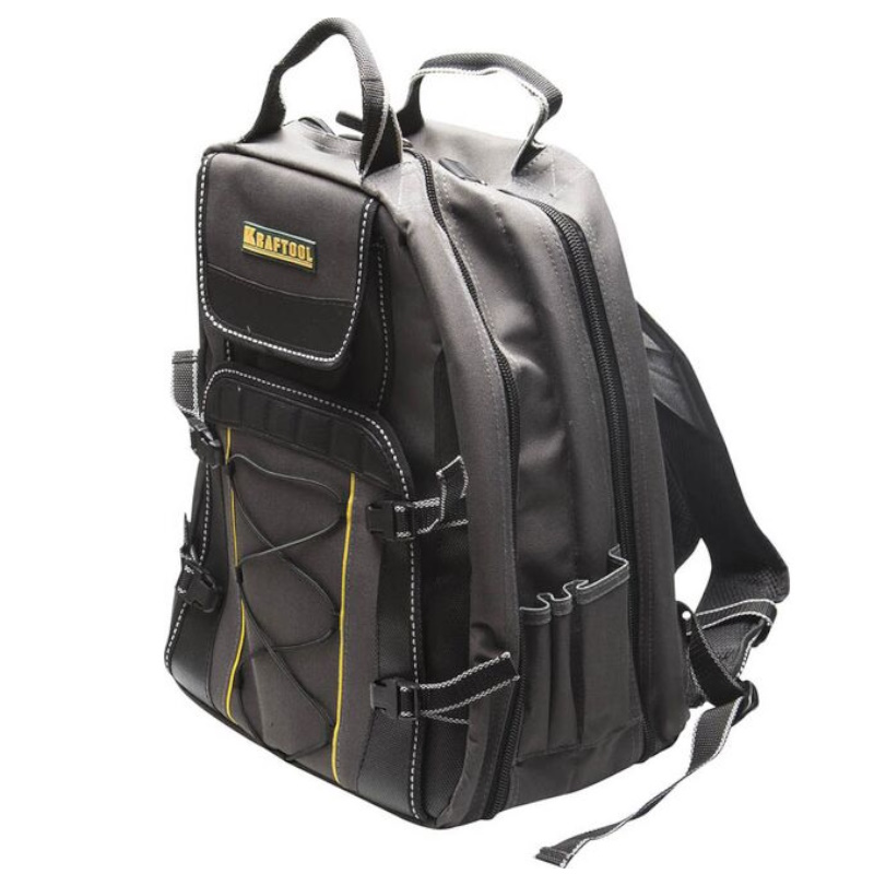 Рюкзак для инструментов Kraftool 38745 с 49 карманами и 2 внутренними отделениями 430х360х230 мм 7074₽