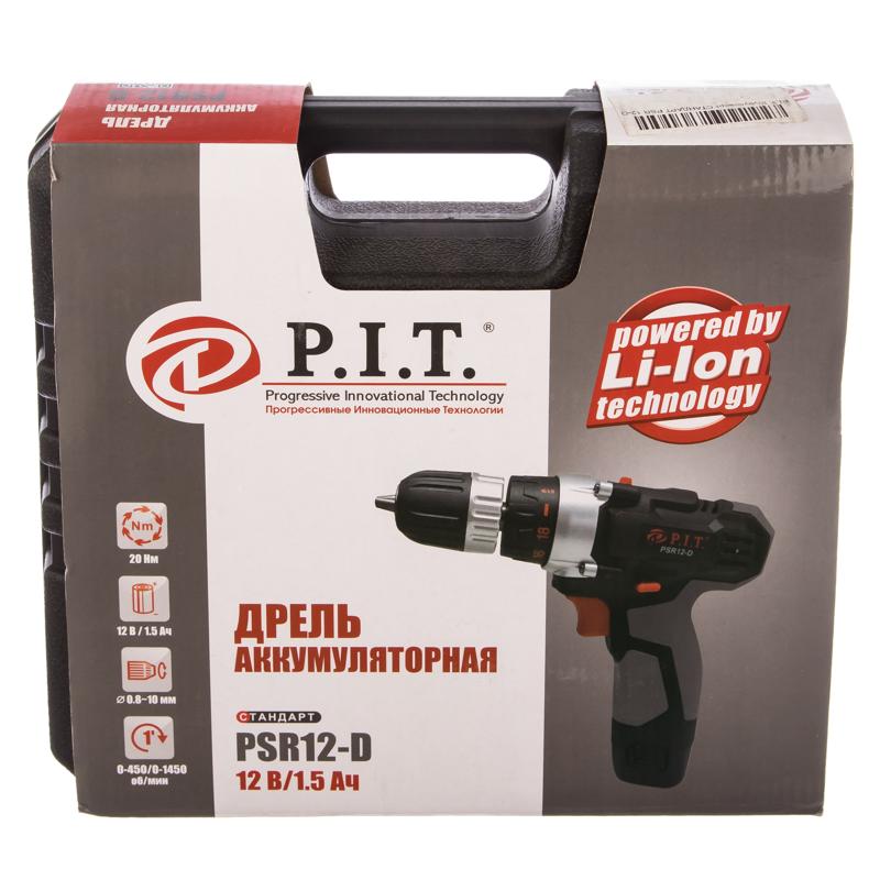 Аккумуляторная дрель-шуруповерт P.I.T. Стандарт PSR 12-D
