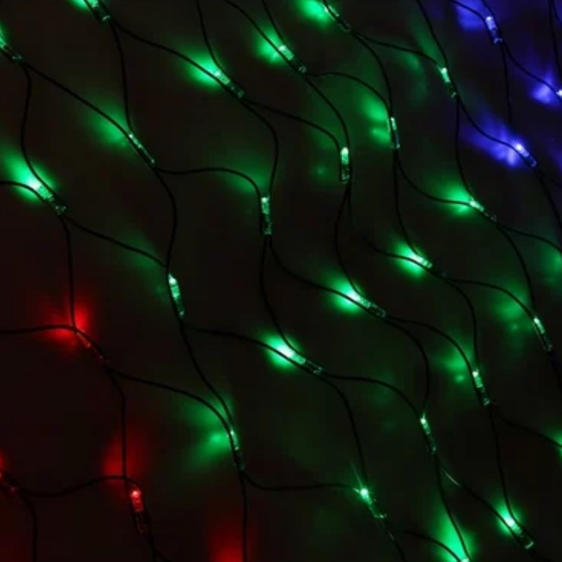 Гирлянда светодиодная "Сеть" Neon-Night 215-119-6 125372, 1х1.5м 96 LED мульти с контроллером 8 режимов  в Туле