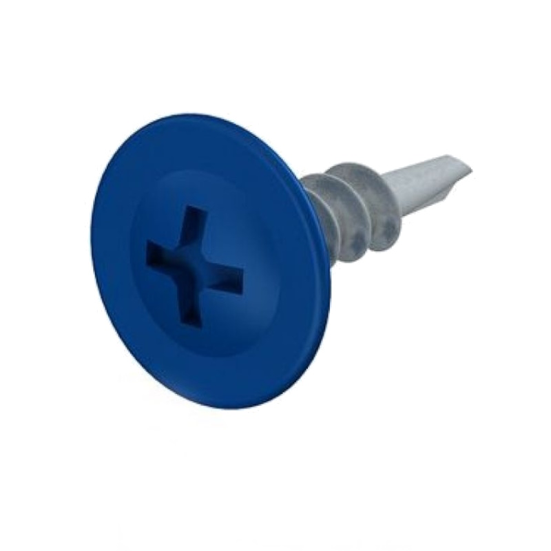 Саморез Starfix SMZ1-79696-50, 4.2х16 мм, с прессшайбой, цинк, со сверлом, RAL 5002 (50 шт в зип-локе)  в Угличе