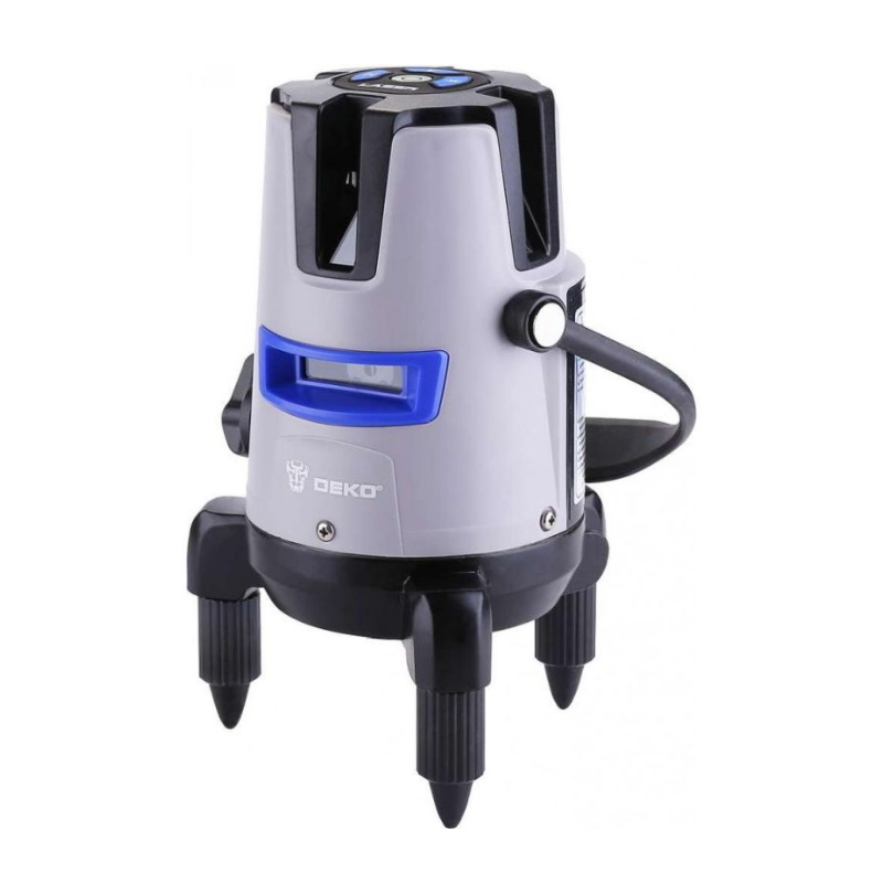Уровень лазерный самовыравнивающийся Deko LL57 PRO SET 2 065-0104, со штативом, 1 м, 5 линий, красный луч в Коврове