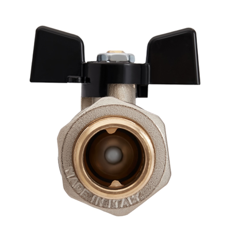 Кран шаровой Hoobs ORION 15153H, с американкой, НР/ВР, 3/4'', бабочка в Переславле