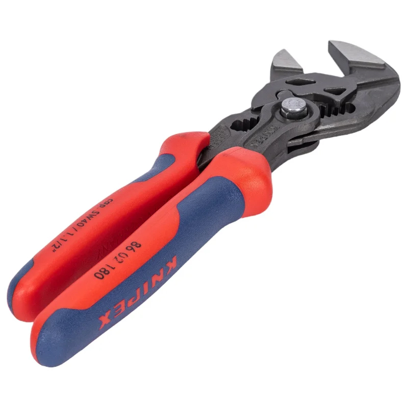 Клещи переставные-гаечный ключ Knipex KN-8602180SB зев 40 мм, длина 180 мм, фосфатированные, 2-комп ручки в Угличе