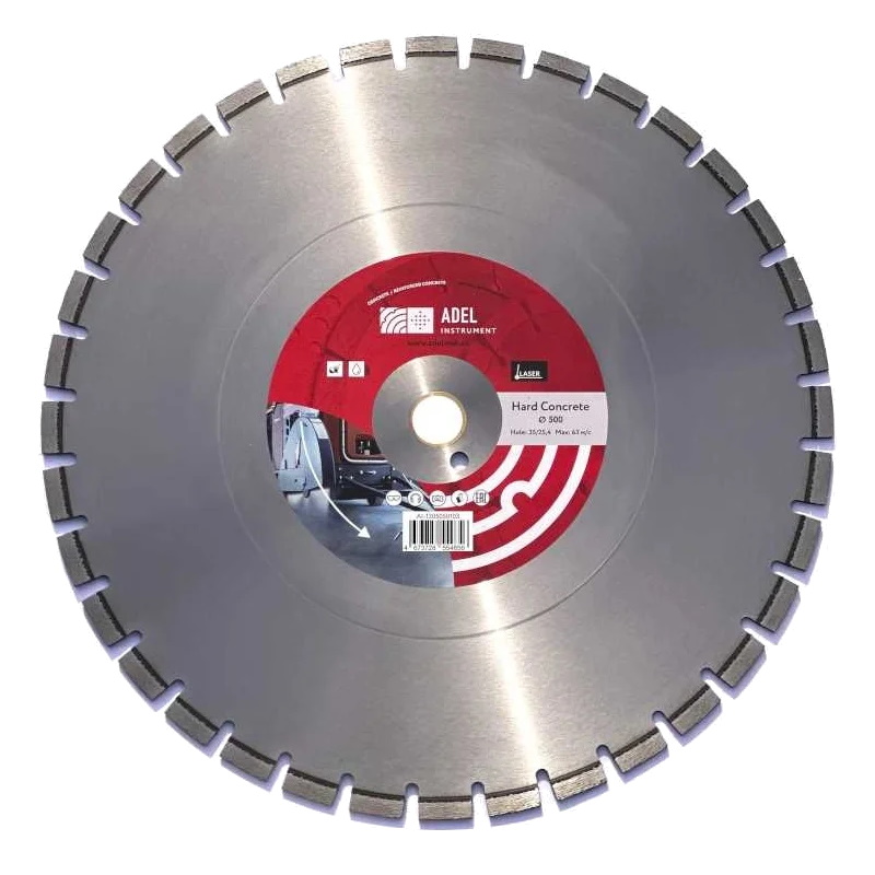 Диск алмазный Adel Instrument Hard Concrete 00-00016288, Ø500*4.5*35/25.4