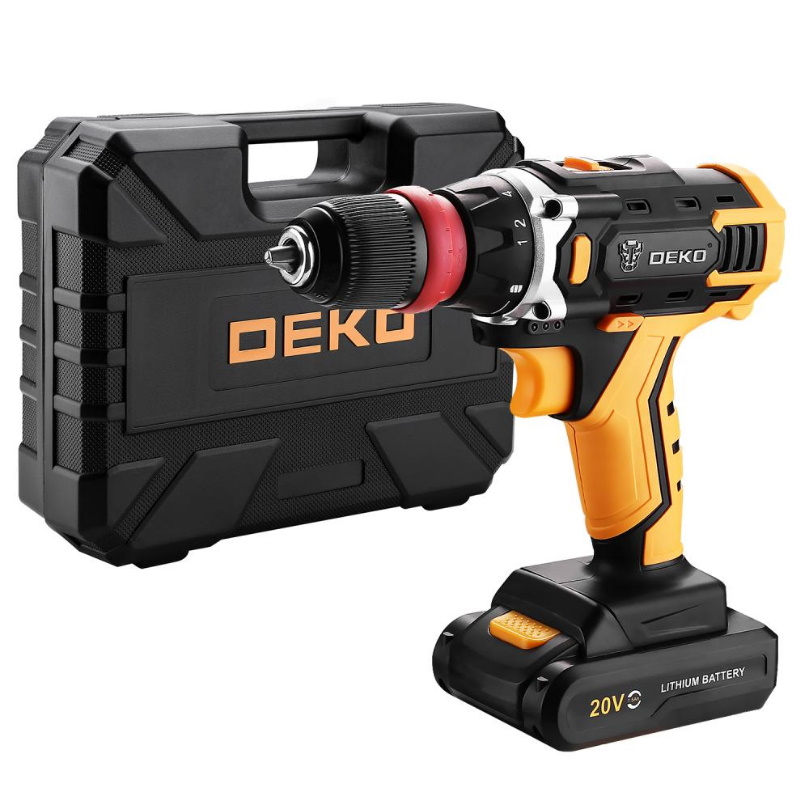 Аккумуляторная дрель-шуруповерт Deko DKCD20FU-Li SET 3 063-4177 в Иваново