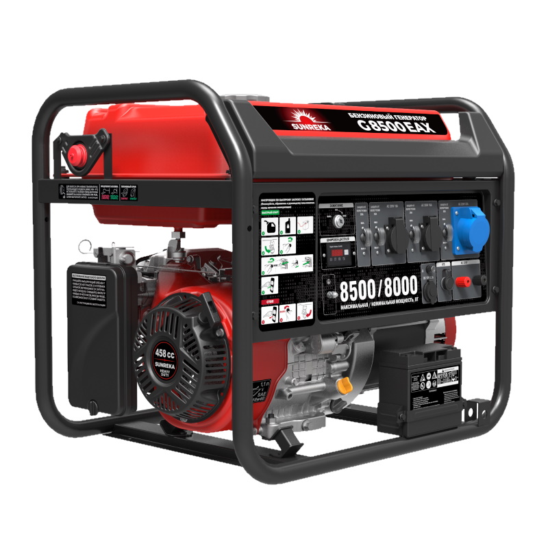 Бензиновый генератор Sunreka G8500EAX в Твери