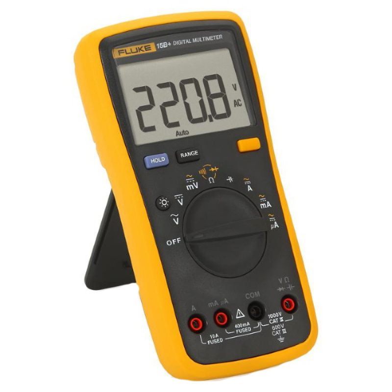 Мультиметр FLUKE 15B+ (диапазон измерений AC 0-1000в)