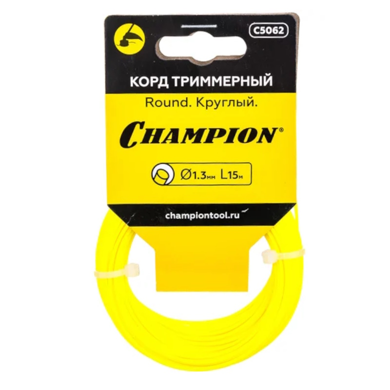 Леска для триммера Champion Round С5062, 1.3 мм в Угличе