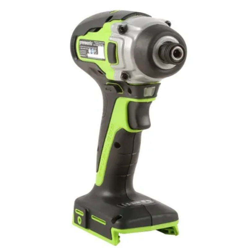 Винтоверт ударный аккумуляторный Greenworks GD24ID3 24V 3802807CUA, б/щет,0-2800об/мин,4000уд/мин,HEX 1/4,300Нм,1x2Ач,ЗУ,кор в Угличе