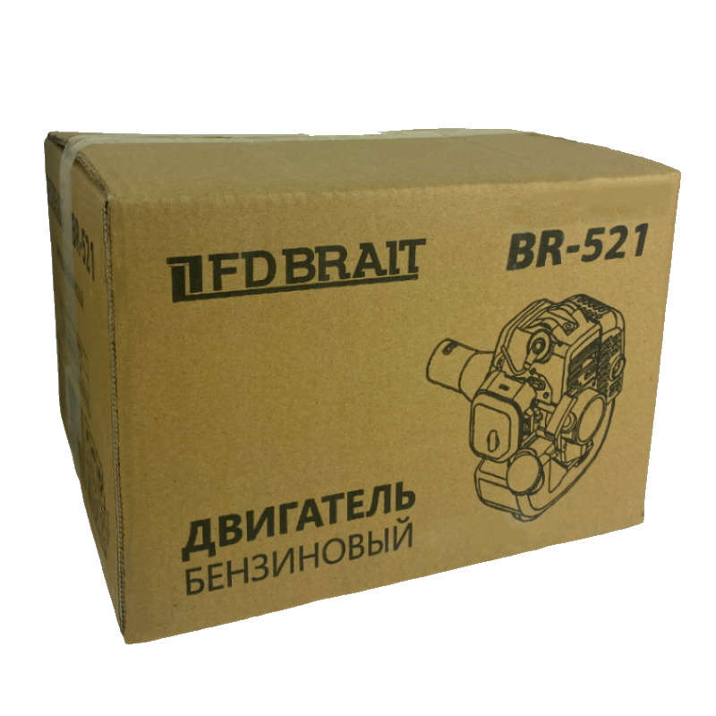 Двигатель бензиновый Brait BR-521 03.01.033.019, 2-х тактный, 1500 Вт, объем цилиндра 52 см3 в Муроме