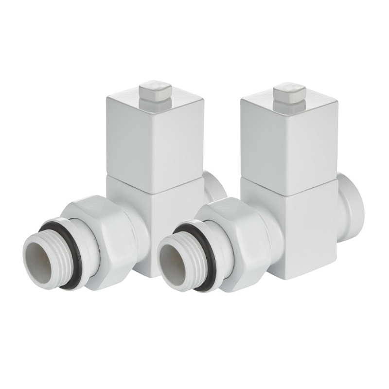 Набор дизайн-вентилей Royal Thermo CUBE НС-1422574 прямой белый 12 2205₽