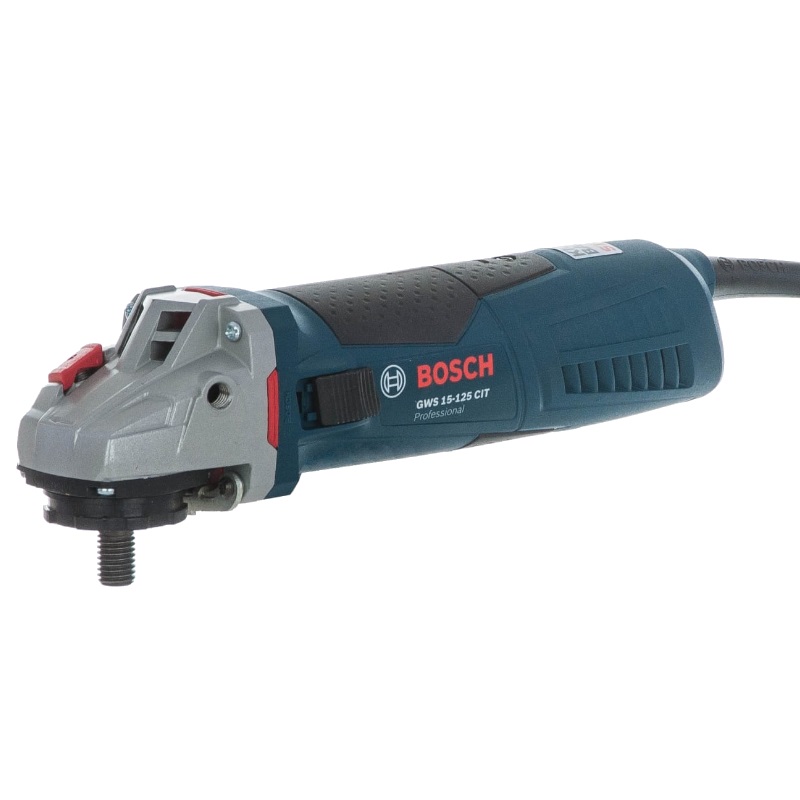 Угловая шлифмашина (болгарка) Bosch GWS 15-125 CIT 0.601.797.002, 125 мм, 1700 Вт, плавный пуск, регулировка оборотов
