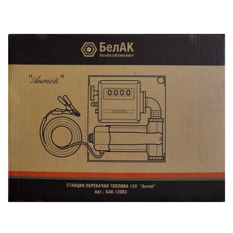 Станция перекачки топлива БелАК АНТЕЙ БАК.12083, ПТ, 12V, 80 л/мин, без шлангов и пистолета в Муроме