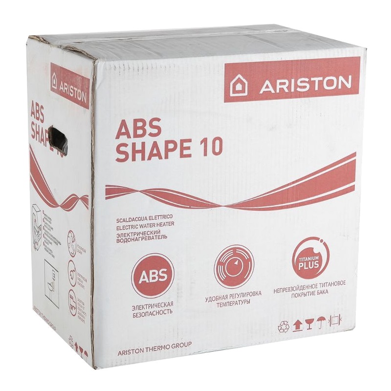 Маленький водонагреватель на кухню под мойку Ariston ABS Shape 10 UR