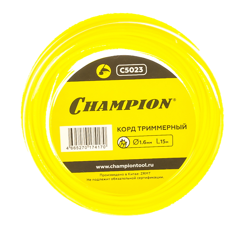 Корд триммерный Champion Star C5023, звезда, 1,6 мм, 15 м в Угличе