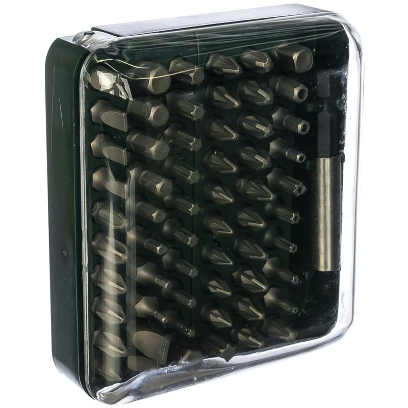 Набор бит с адаптером Kraftool 26140-H61 (61 предмет, материал crv, тип ph, torx, pz, sl)