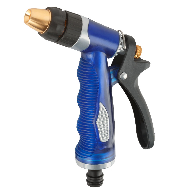 Пистолет для полива Fit Профи 77301 регулируемый синий 155 мм 1845₽