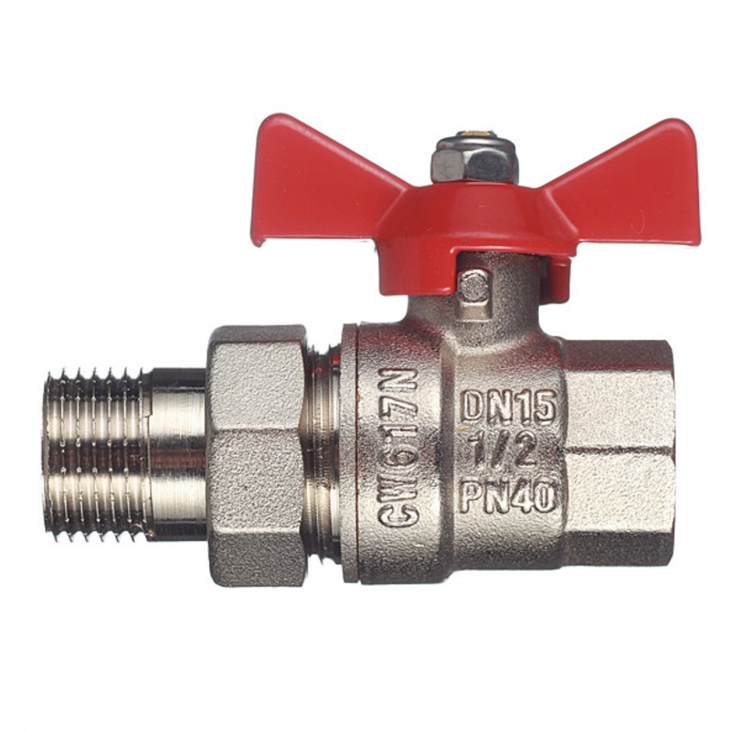 Кран шаровой Valtec BASE с полусгоном 1/2" ВР-НР VT.227.N.04