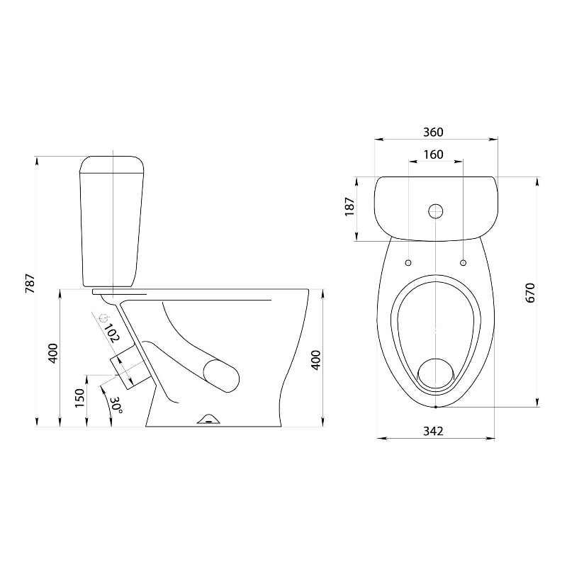 Унитаз-компакт Santeri Воротынский