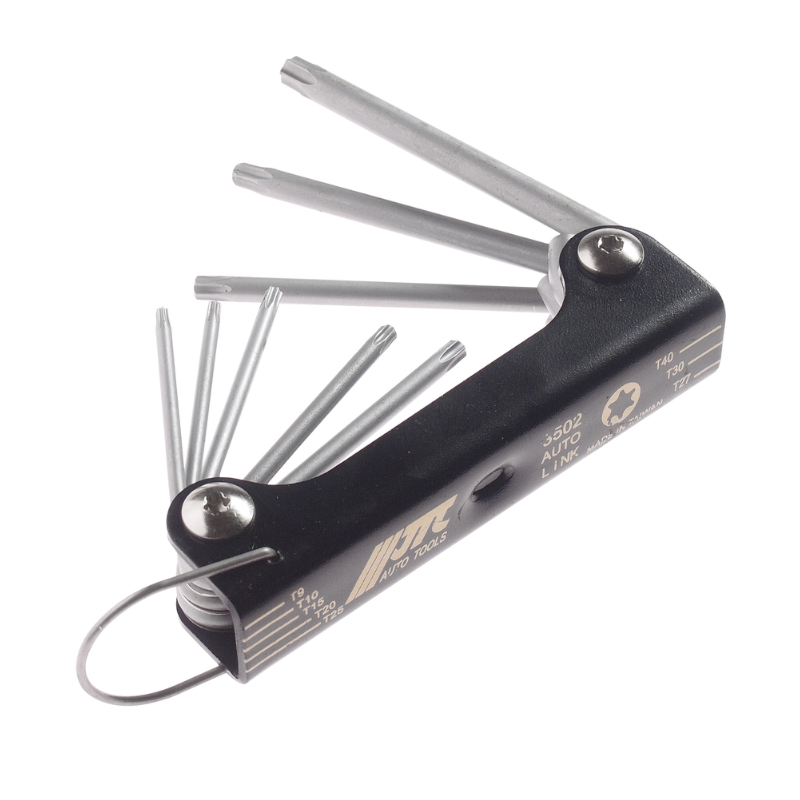 Набор ключей JTC TORX JTC-3502 T9-T40 раскладной 8шт 752₽