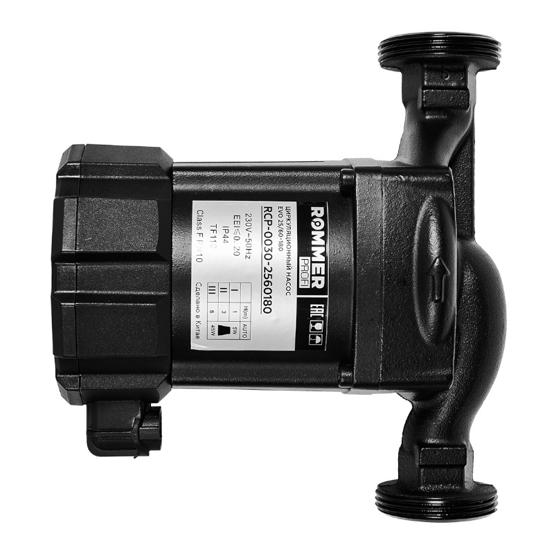 Частотный циркуляционный насос Rommer RCP-0030-2560180 PROFI, EVO 25/60-180, с гайками и теплоизоляцией в Череповце