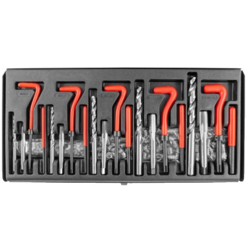 Набор для восстановления резьбы Thorvik TRIS131 053171, M5-M12, 131 предмет