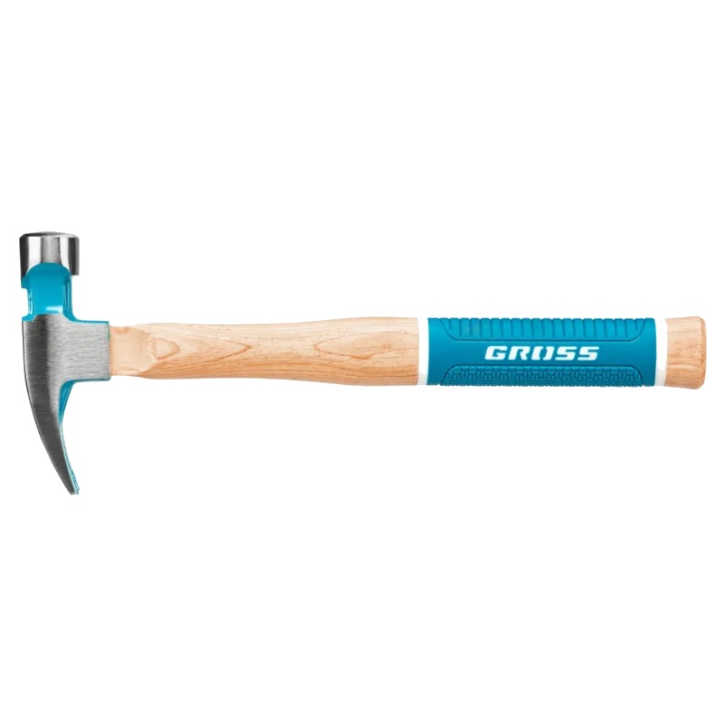 Молоток-гвоздодер Gross American Hickory 10417, угол 75, магнит