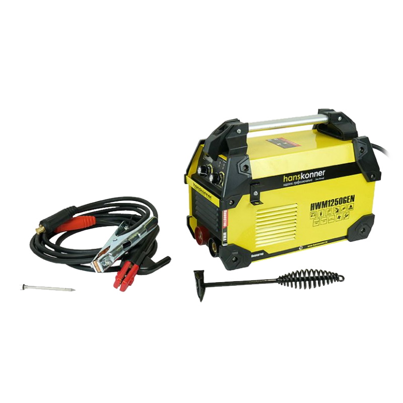 Сварочный инвертор Hanskonner HWM1250GEN (20-250А, ПВ-80%, напряжение 160-250В, работа от генератора)