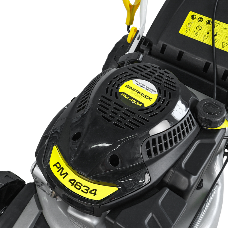 Газонокосилка бензиновая Snirrex PM4634, 3,4 л.с., ширина скашивания 46 см, самоходная в Угличе