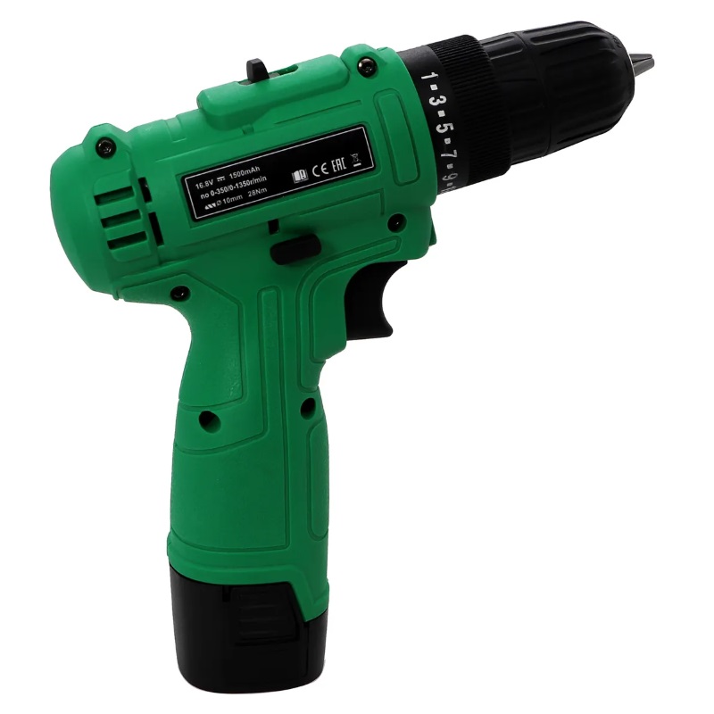 Аккумуляторная дрель-шуруповерт Zitrek Green 063-4040 16.8-Li-ion  (1,5 Ач, напряжение аккумулятора 16,8 В) в Ярославле
