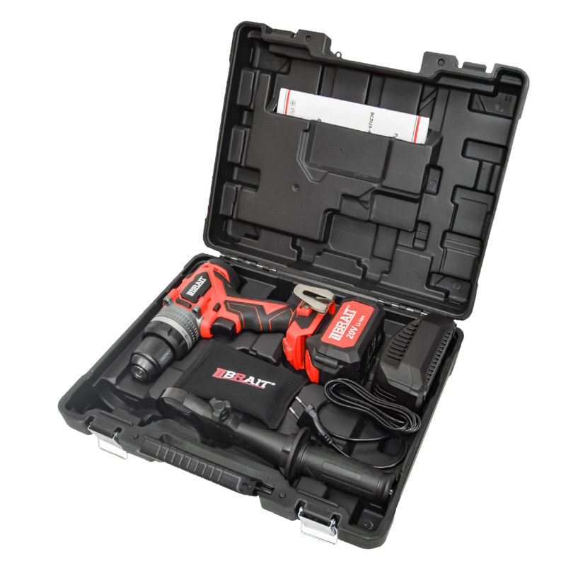 Дрель аккумуляторная Brait BCDI20-4PUMBL-1 PRO 21.01.203.101, 20В,1 АКБ 4,0Ач, быстрозажимной патрон, 2 скорости в Угличе