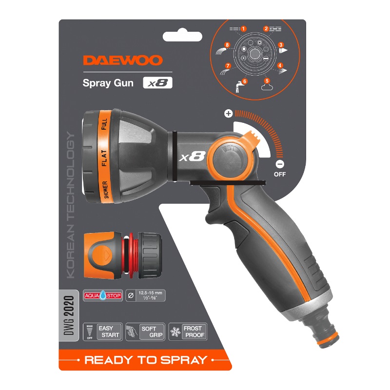 Пистолет-распылитель Spray Gun x8 Daewoo DWG 2020 в Переславле
