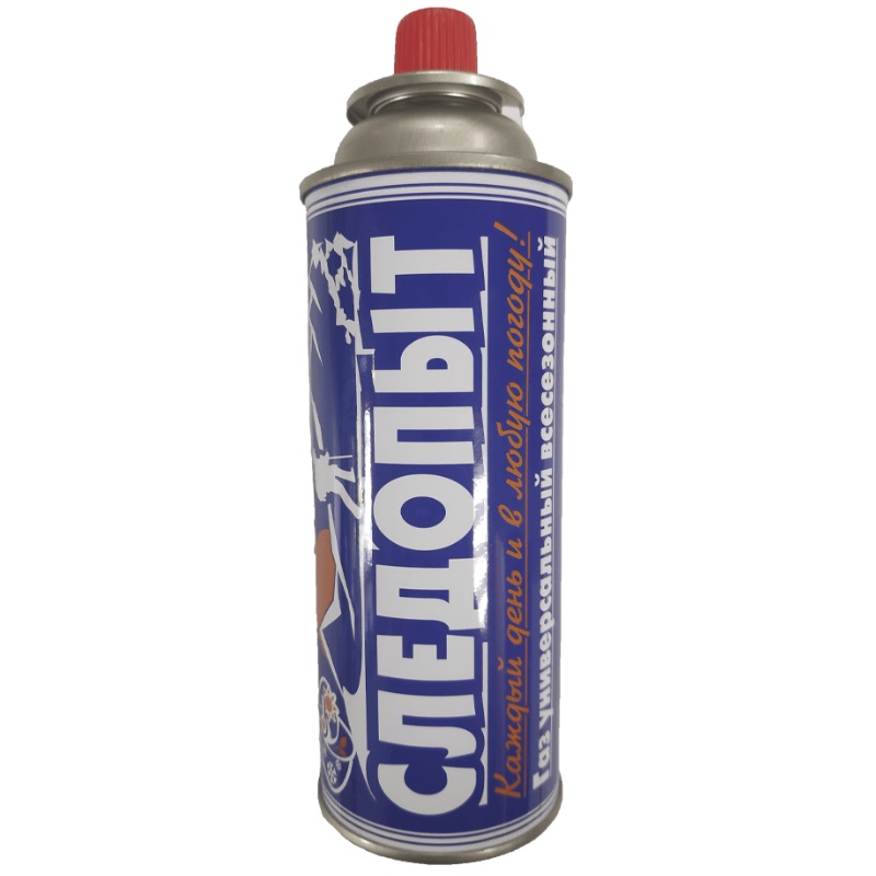 Баллон газовый одноразовый Следопыт 4947 (новый, сжиженный газ, 220 г)