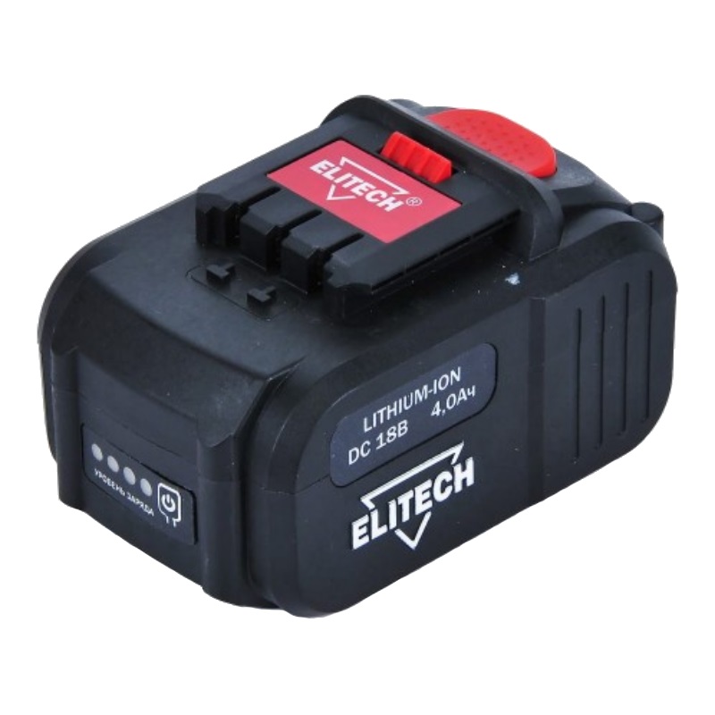 Аккумулятор Elitech 1820.067700 188830, 18В, 4.0Ач, Li-ion