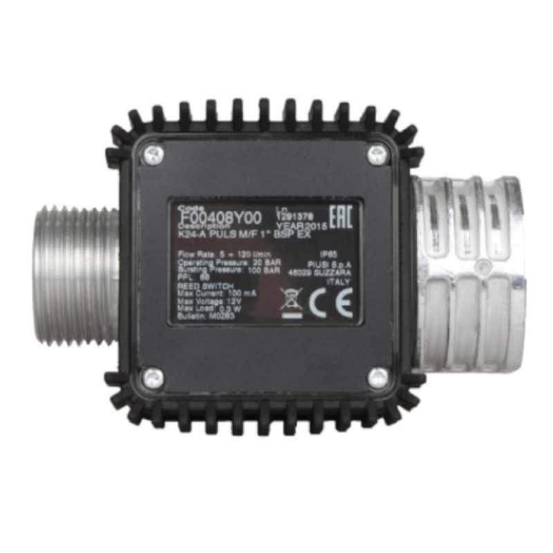 Импульсный счетчик для бензина Piusi K24 Atex pulser F00408Y00, 7-120 л/мин
