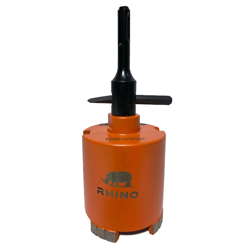 Коронка алмазная для подрозетников Adel Instrument Rhino AI-1203190105, 72 мм, SDS plus (комплект) в Кинешме