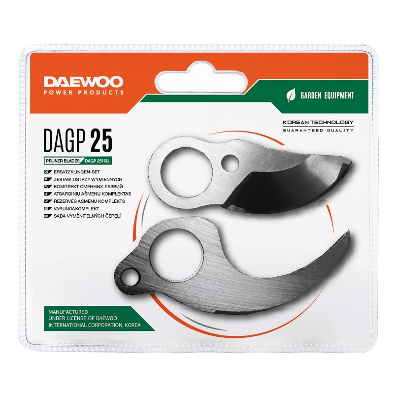 Комплект сменных лезвий для секатора Daewoo DAGP 25