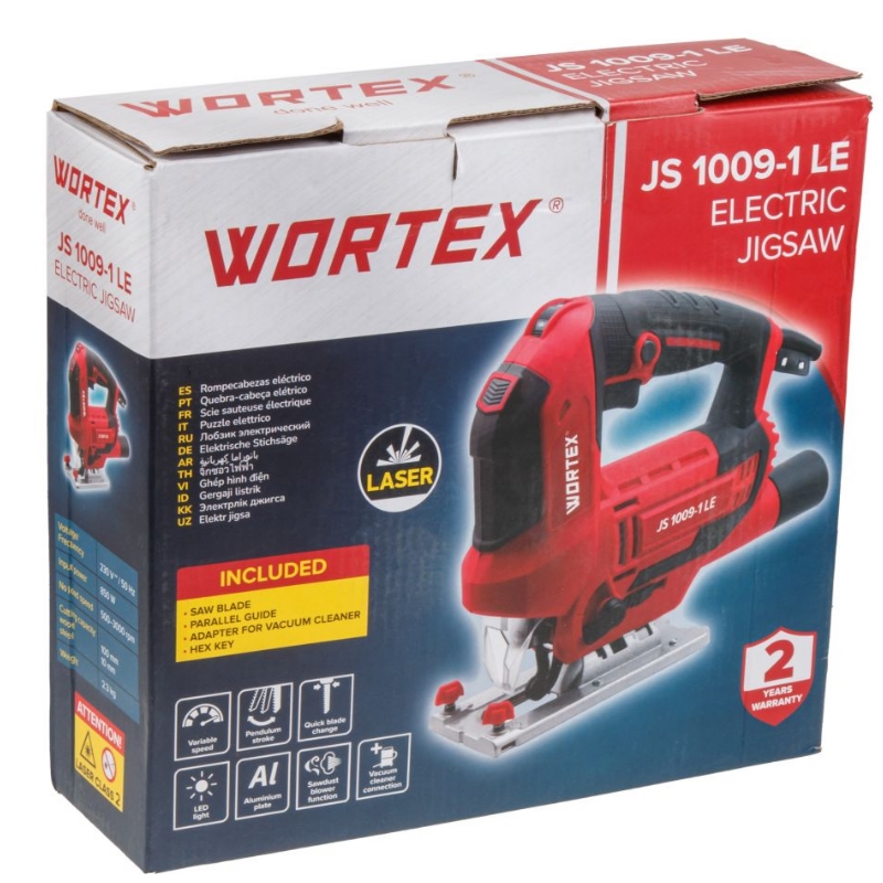 Лобзик электрический Wortex JS 1009-1 LE 1333690, 850 Вт, 500-3000 ход/мин, пропил до 100 мм в Череповце
