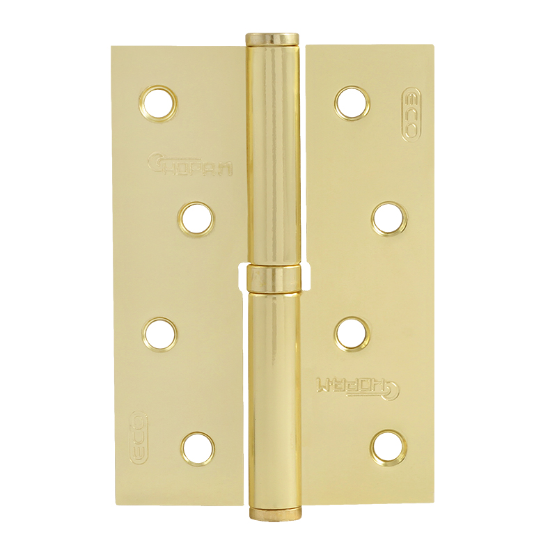 Петля дверная разъемная Нора-М 15436, 750-4" STD, 100*70*2.5, без колпачка, золото, левая в Твери