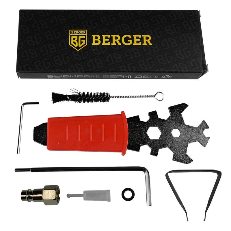 Краскопульт пневматический Berger BG1390 ГОЛЬД LVMP 13 мм внешняя резьба 14 06 л