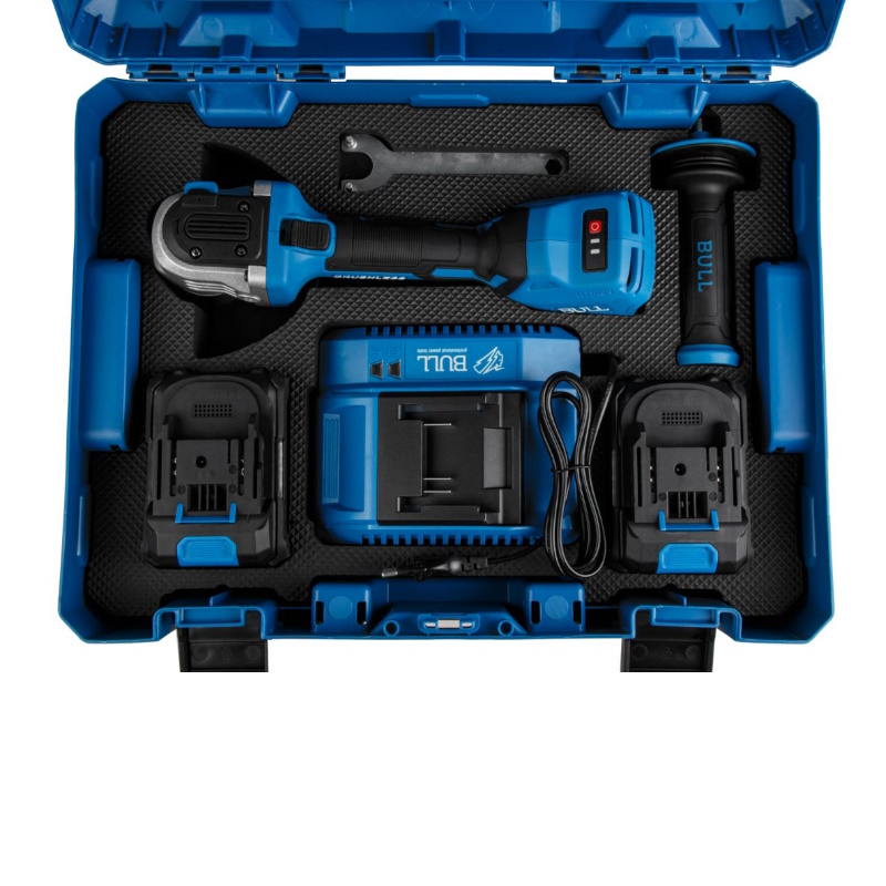 Угловая шлифмашина (болгарка) аккумуляторная Bull CSG 1812-1 SR Xcase XLTpro 1333998, 125 мм, 18 В, плавный пуск, регулировка оборотов, в кейсе в Переславле